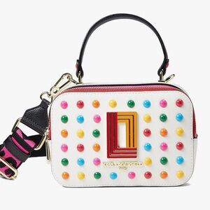 Karl Lagerfeld White Multicolor Crossbody Bag